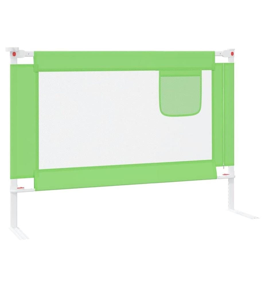 Kleinkind-Bettschutzgitter Grün 90x25 cm Stoff