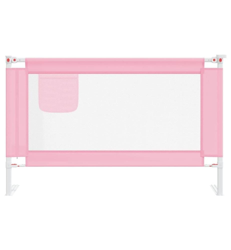 Kleinkind-Bettschutzgitter Rosa 120x25 cm Stoff