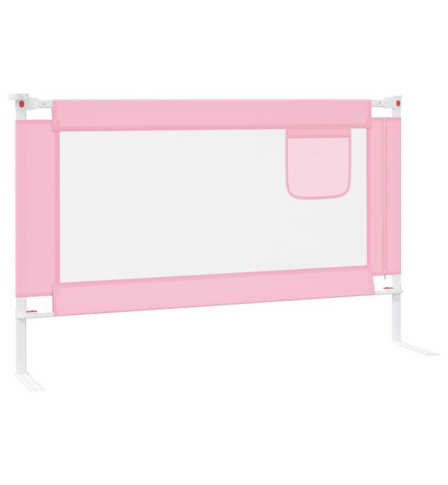 Kleinkind-Bettschutzgitter Rosa 120x25 cm Stoff