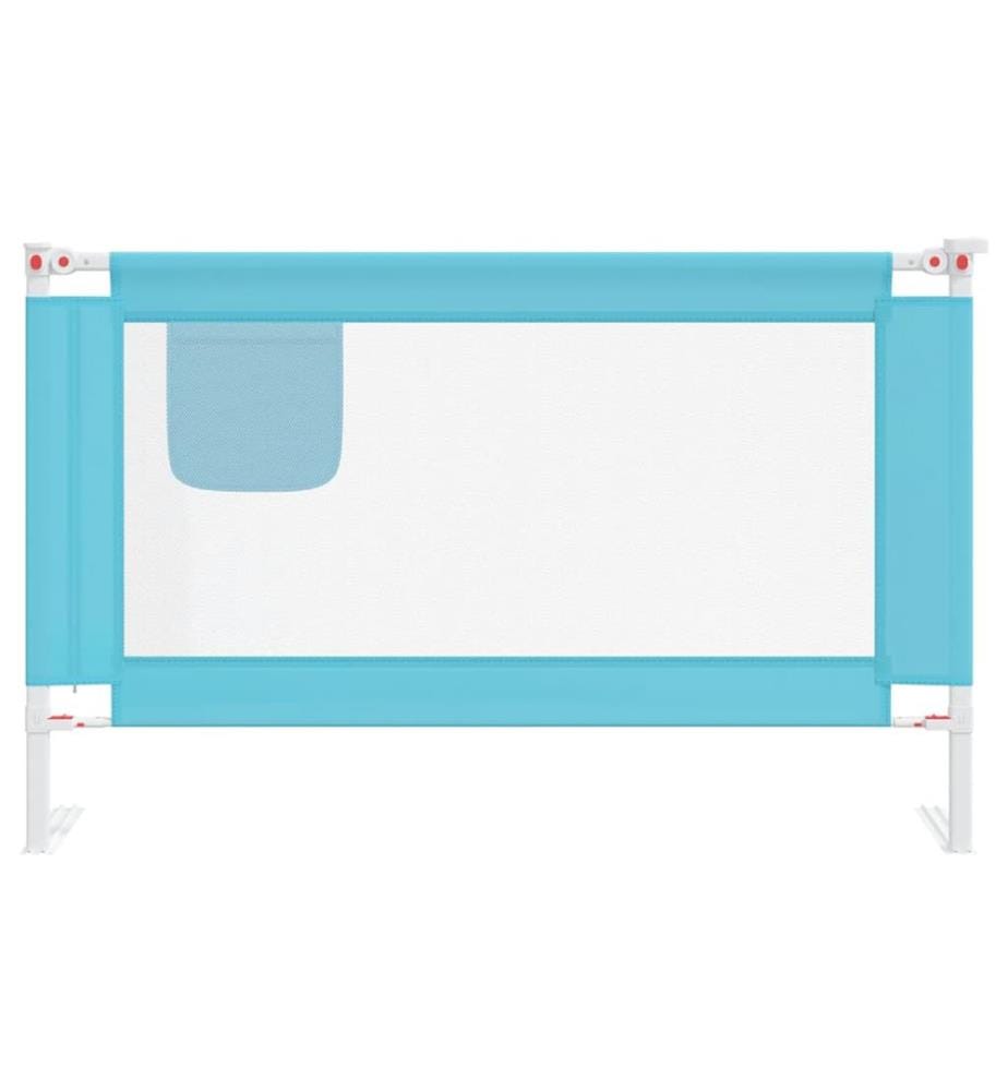 Kleinkind-Bettschutzgitter Blau 120x25 cm Stoff