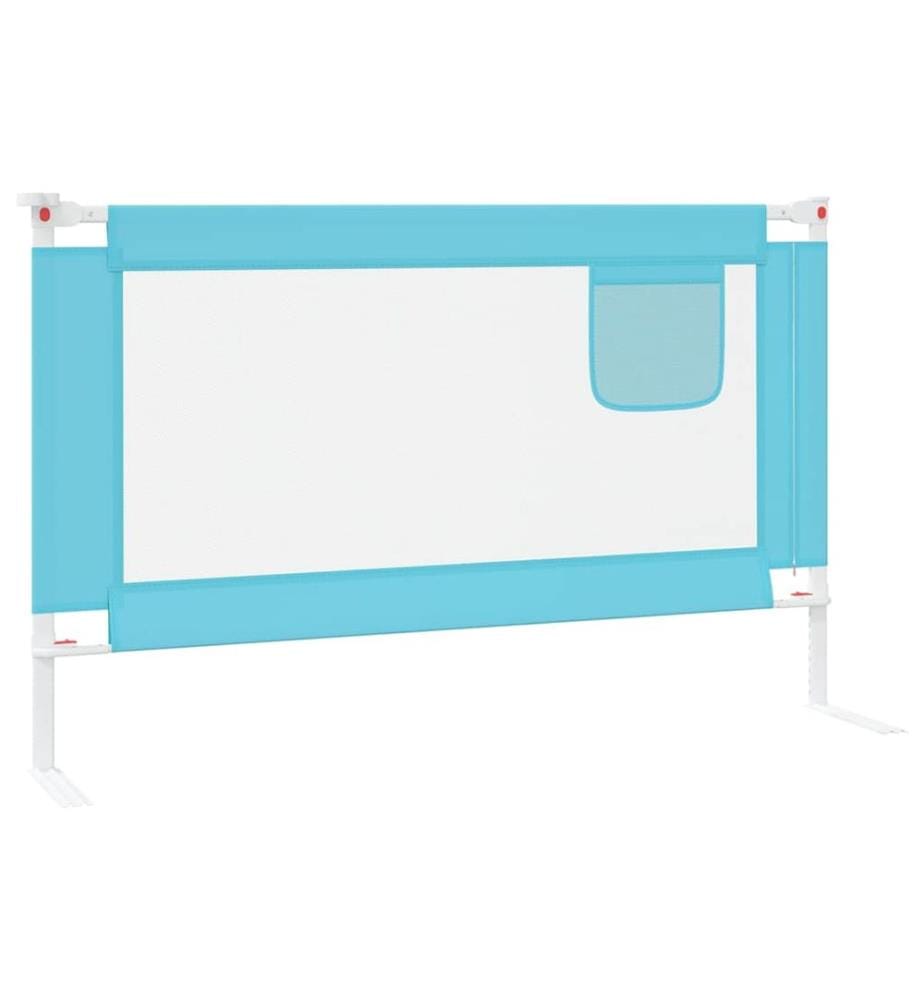 Kleinkind-Bettschutzgitter Blau 120x25 cm Stoff