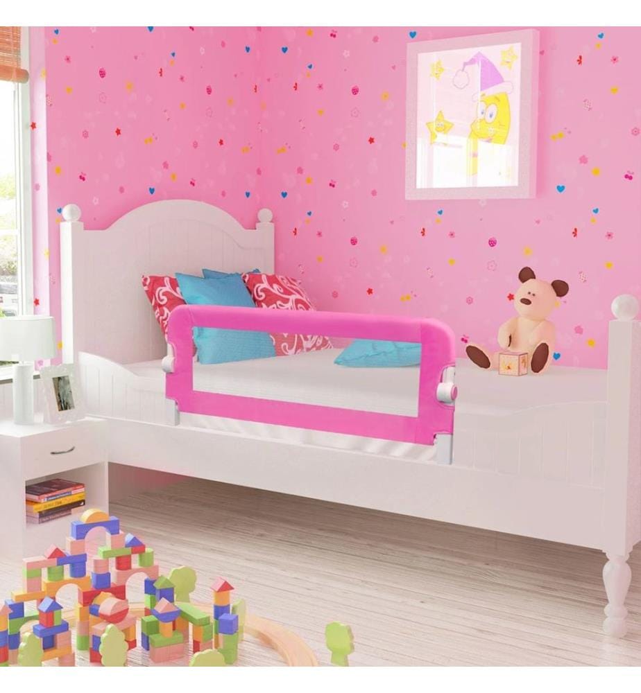 Kleinkind Bettschutzgitter 2 Stk. Rosa 102x42 cm