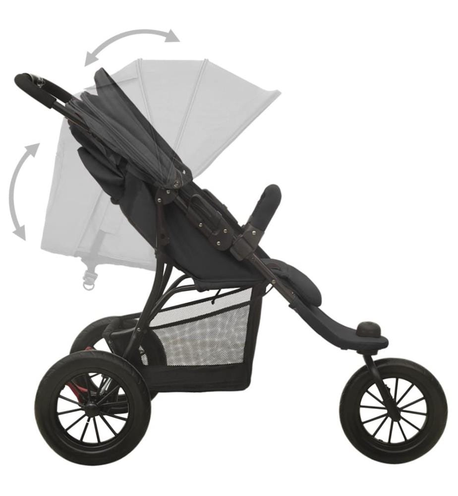 Kinderwagen Anthrazit Stahl