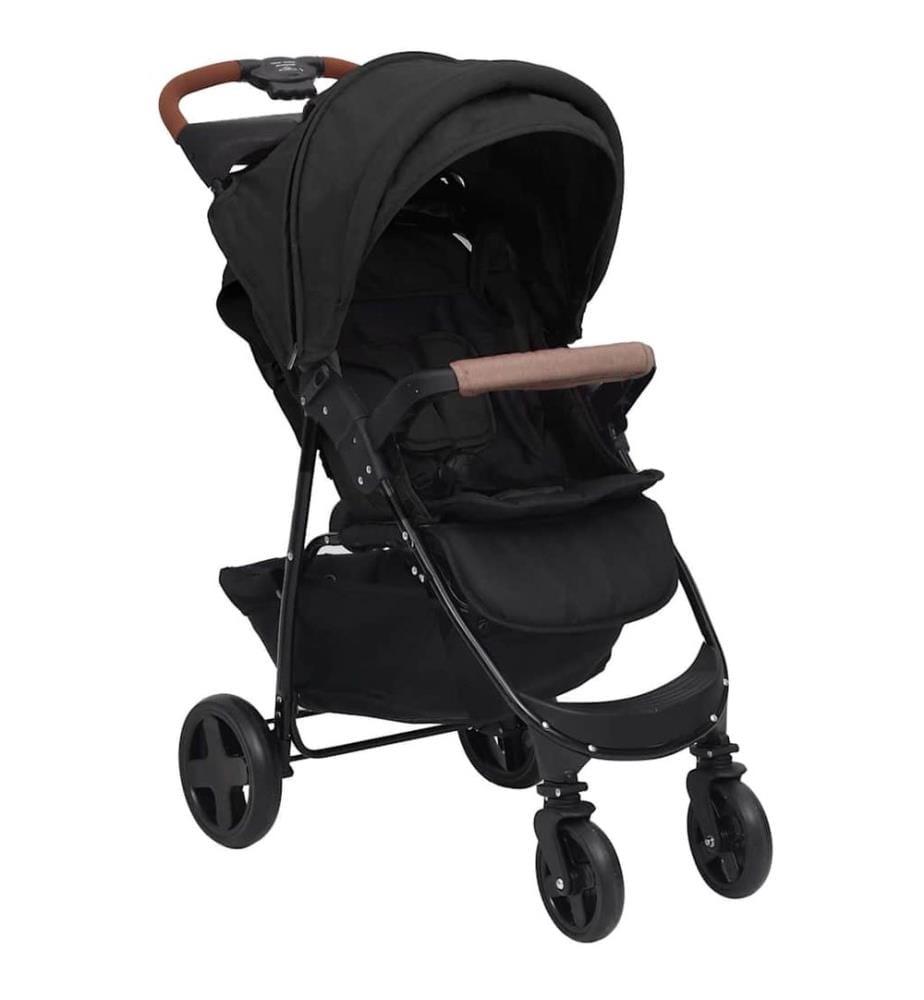 2-in-1 Kinderwagen Anthrazit Stahl