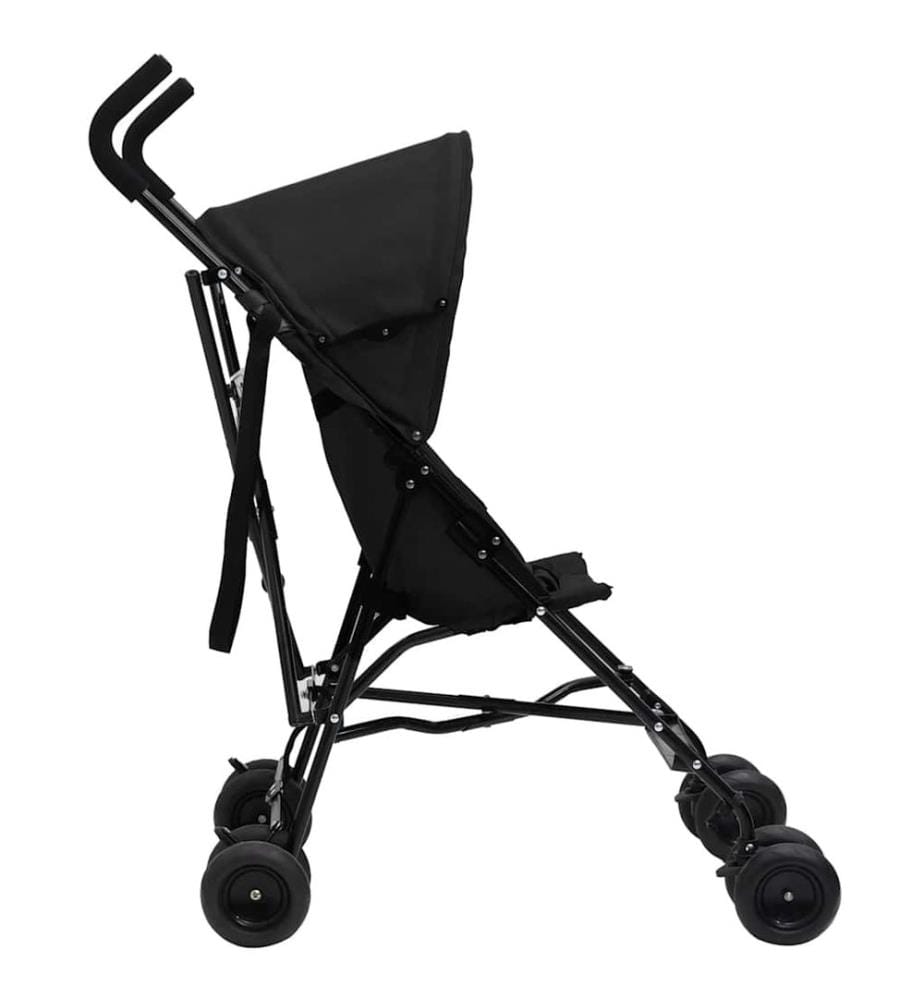 Kinderwagen Anthrazit und Schwarz Stahl