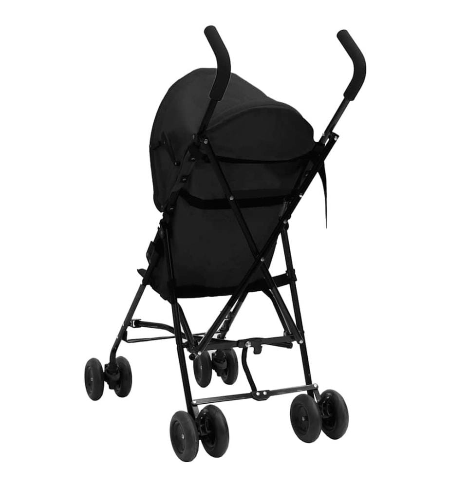 Kinderwagen Anthrazit und Schwarz Stahl