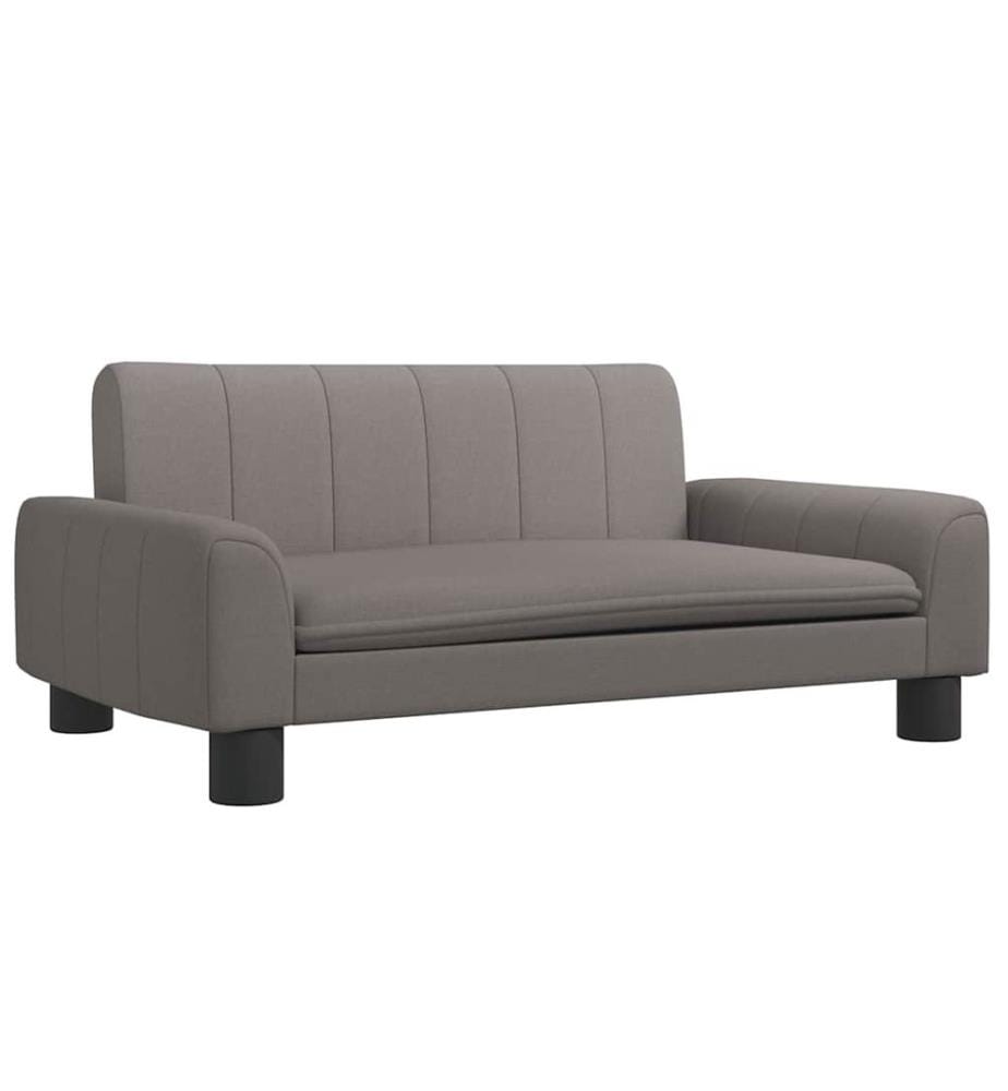 Kindersofa Taupe 70x45x30 cm Stoff