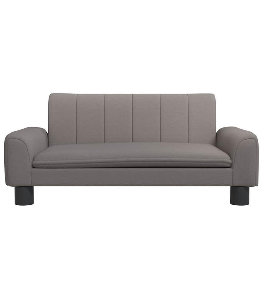 Kindersofa Taupe 70x45x30 cm Stoff