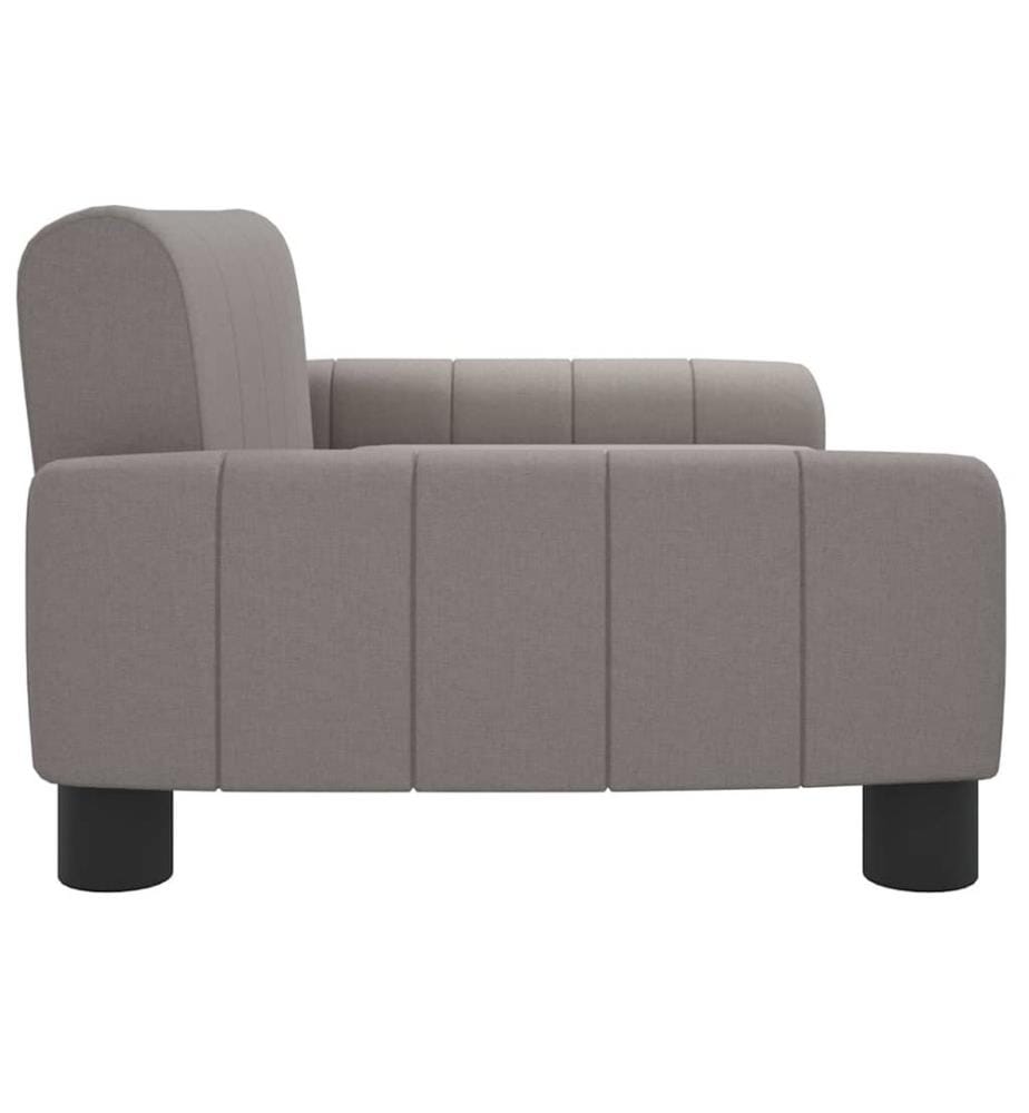 Kindersofa Taupe 70x45x30 cm Stoff
