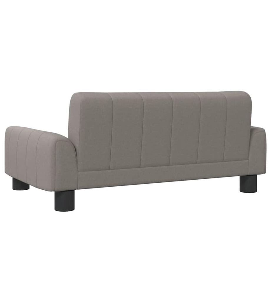 Kindersofa Taupe 70x45x30 cm Stoff
