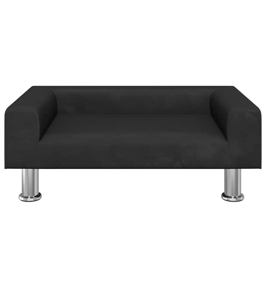 Kindersofa Schwarz 70x45x26,5 cm Samt