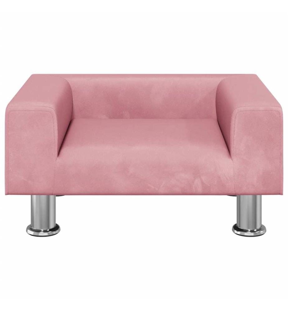 Kindersofa Rosa 50x40x26,5 cm Samt