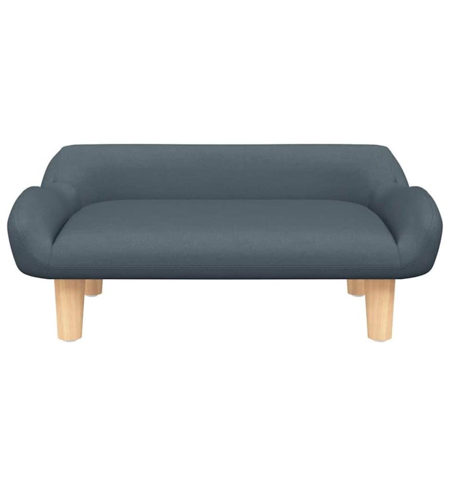 Kindersofa Dunkelgrau 70x40x24 cm Stoff
