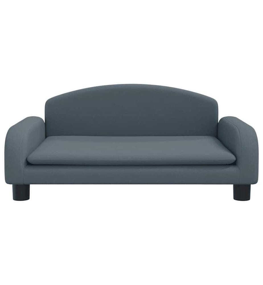 Kindersofa Dunkelgrau 70x45x30 cm Stoff