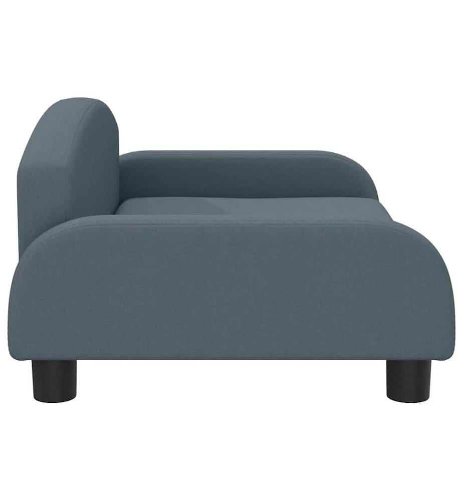 Kindersofa Dunkelgrau 70x45x30 cm Stoff