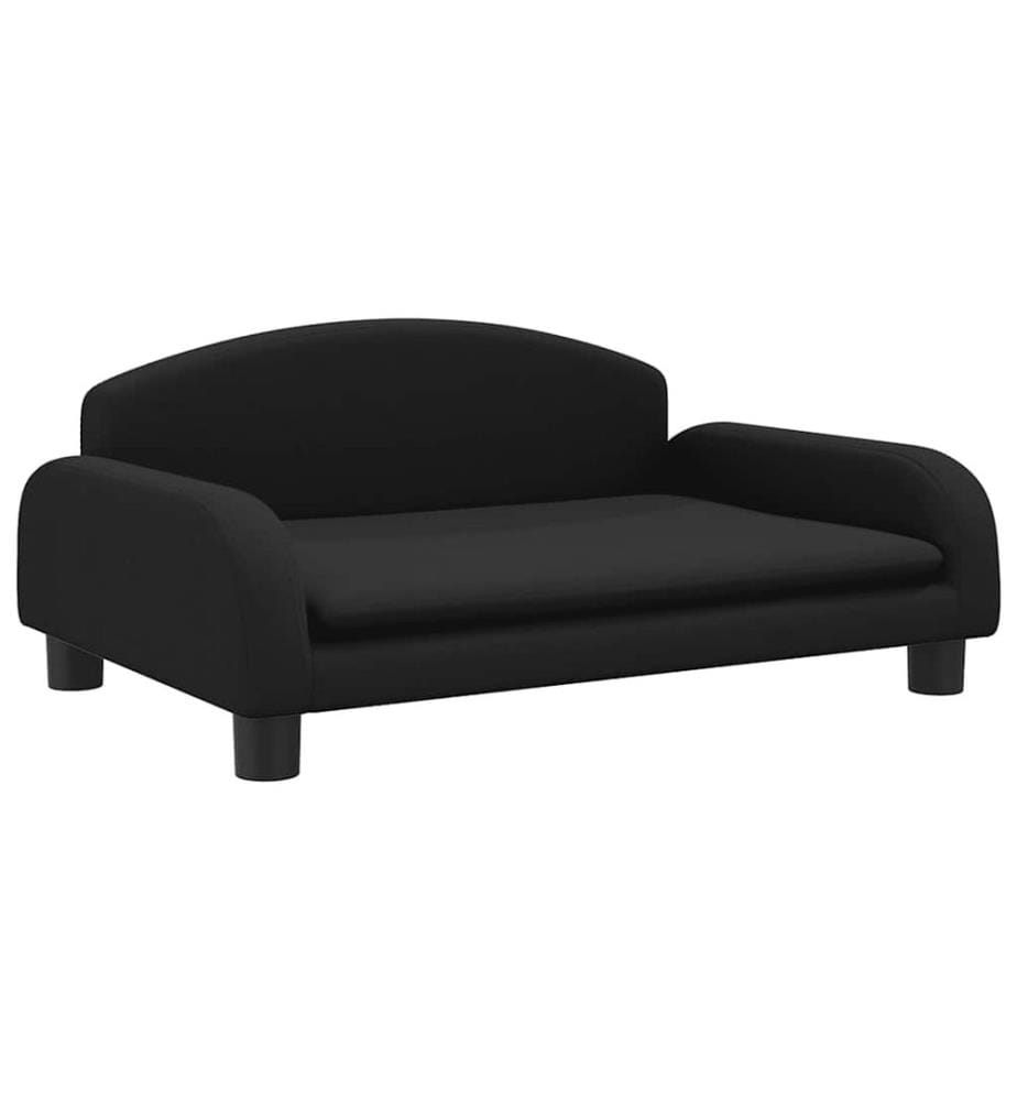 Kindersofa Schwarz 70x45x30 cm Stoff