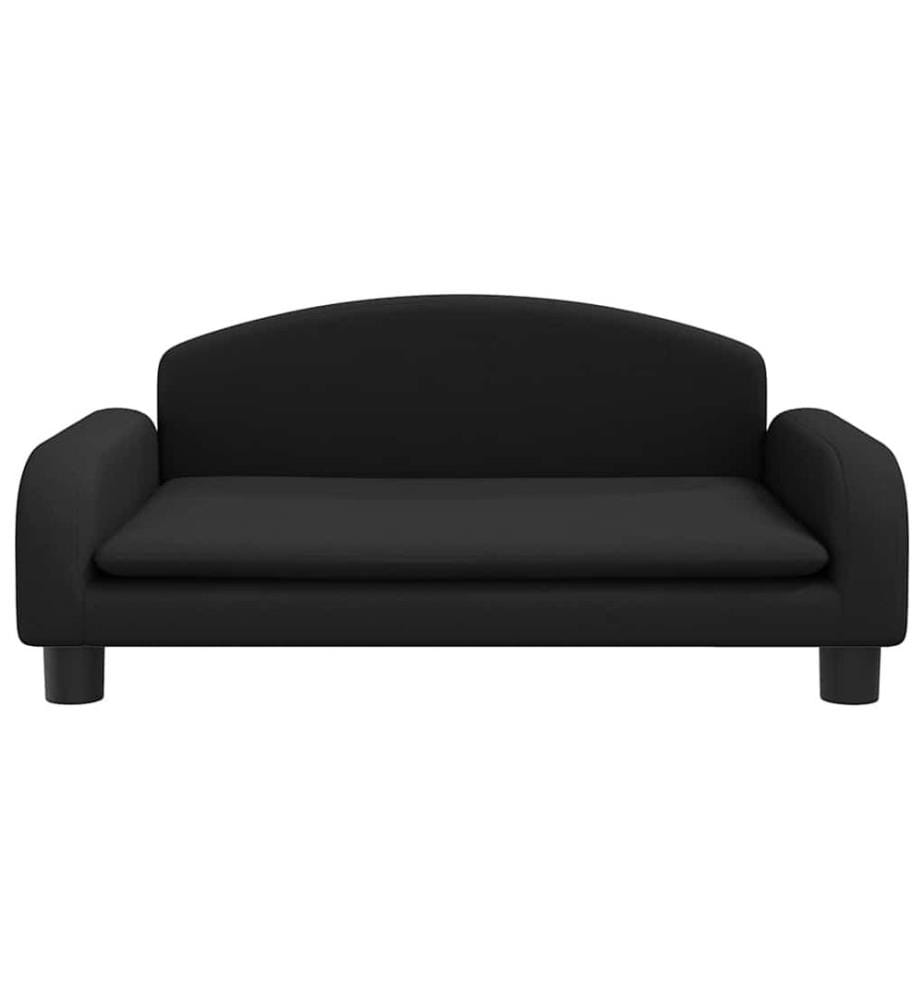 Kindersofa Schwarz 70x45x30 cm Stoff