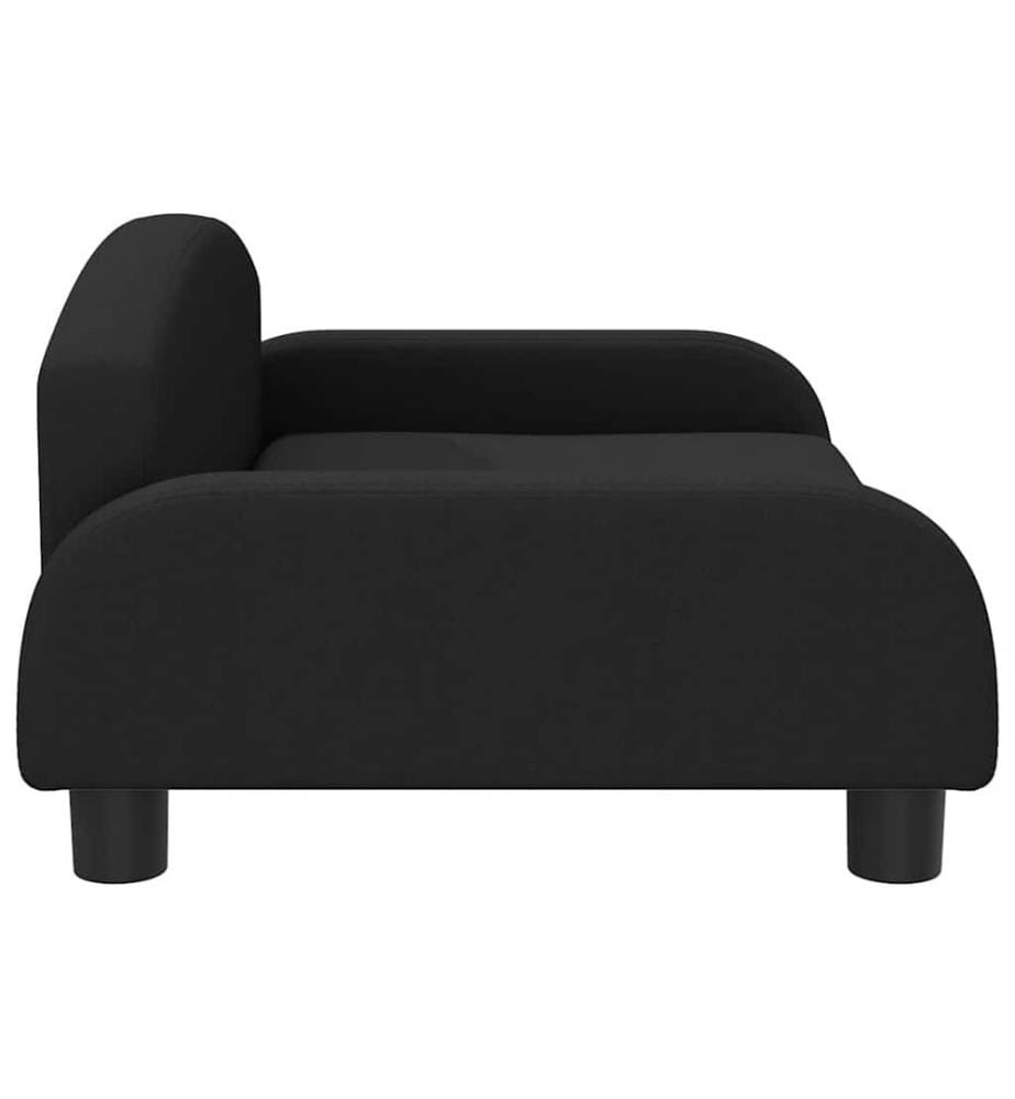 Kindersofa Schwarz 70x45x30 cm Stoff