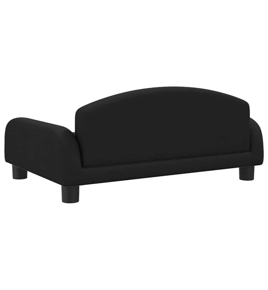 Kindersofa Schwarz 70x45x30 cm Stoff