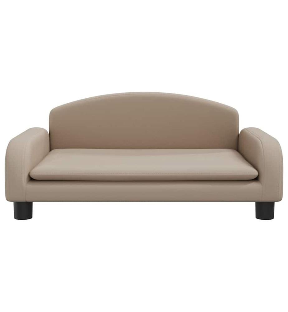 Kindersofa Cappuccino 70x45x30 cm Kunstleder
