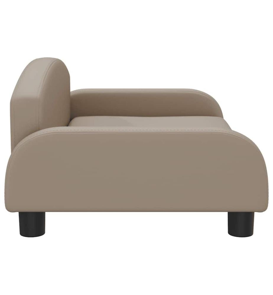 Kindersofa Cappuccino 70x45x30 cm Kunstleder