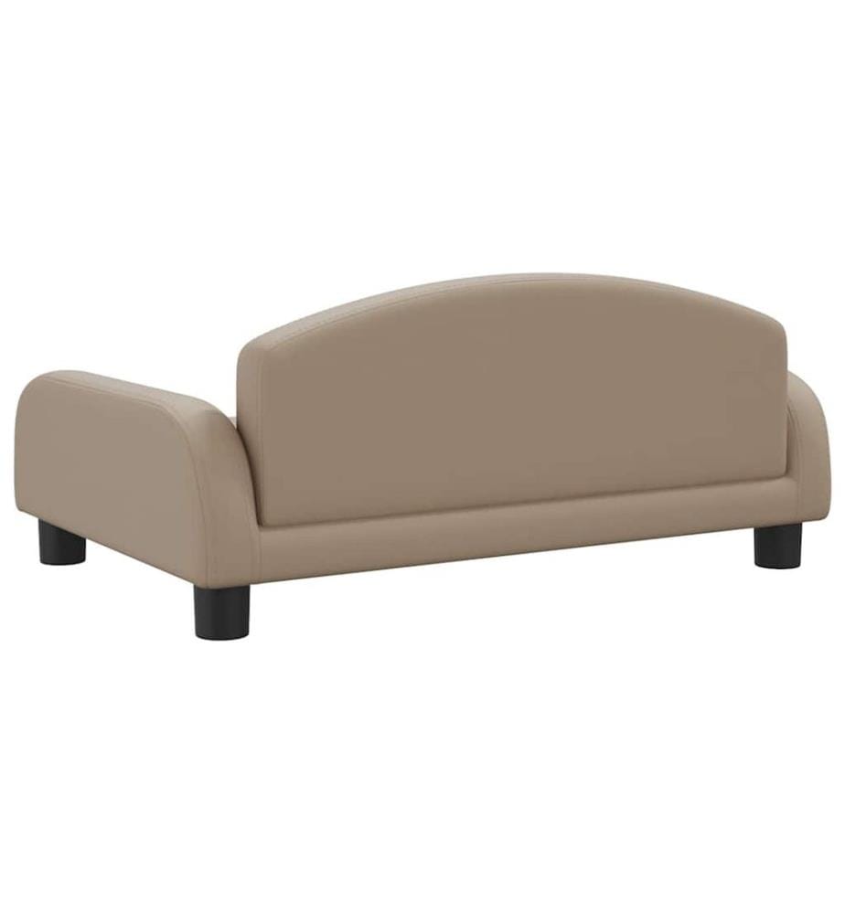 Kindersofa Cappuccino 70x45x30 cm Kunstleder
