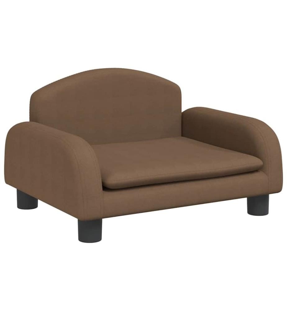 Kindersofa Braun 50x40x30 cm Stoff