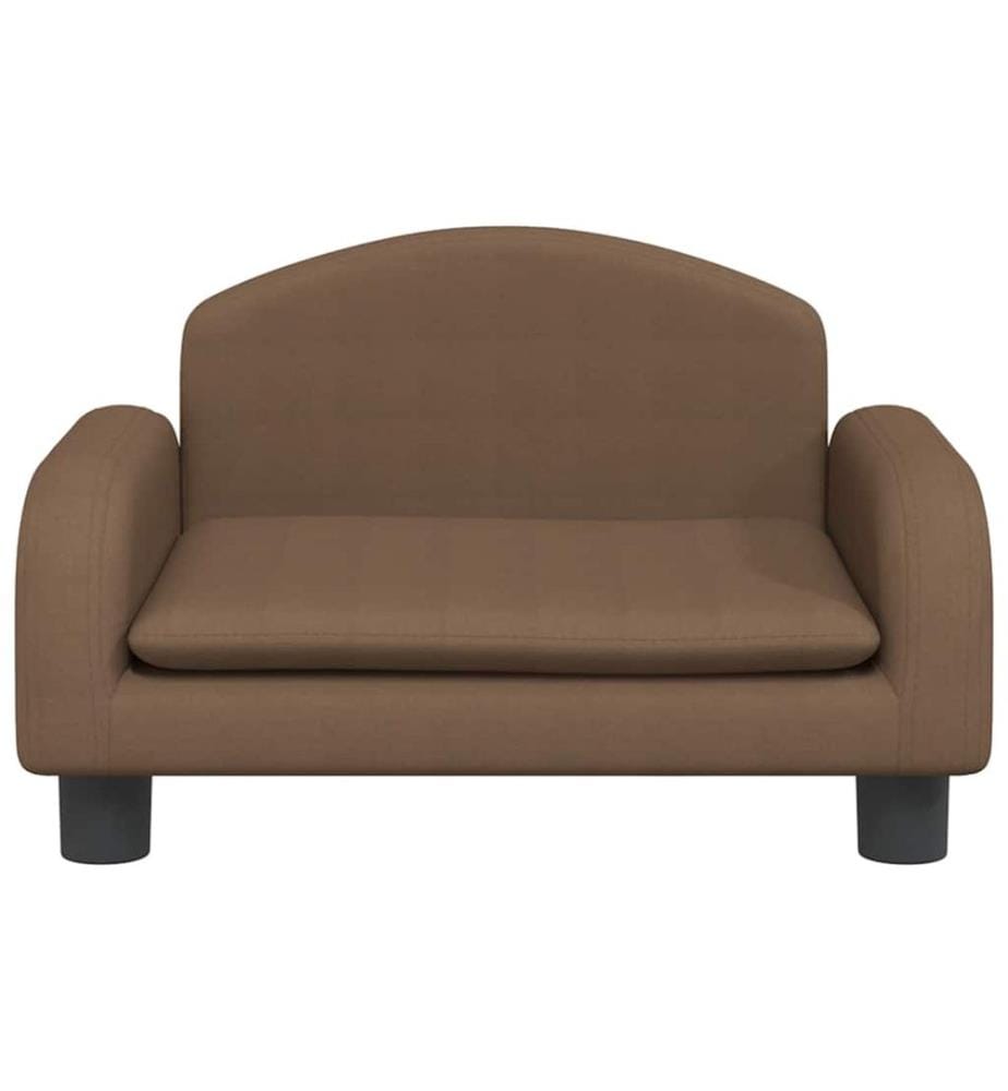 Kindersofa Braun 50x40x30 cm Stoff