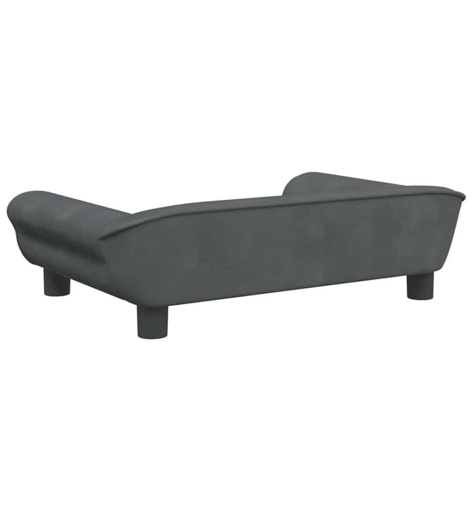 Kindersofa Dunkelgrau 70x45x26 cm Samt