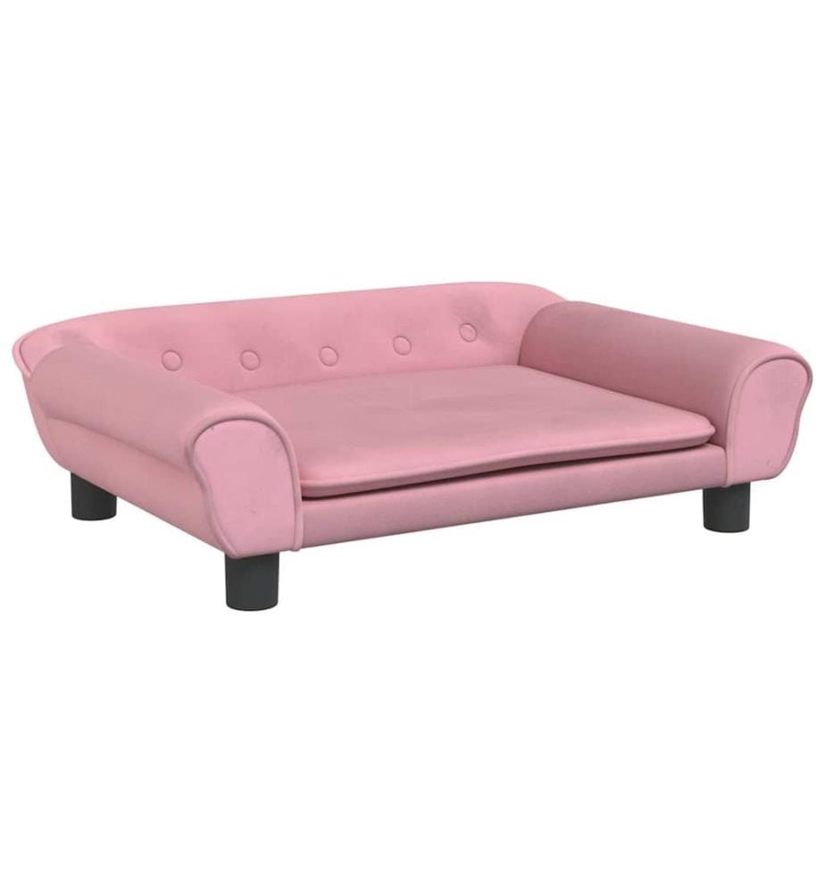 Kindersofa Rosa 70x45x26 cm Samt