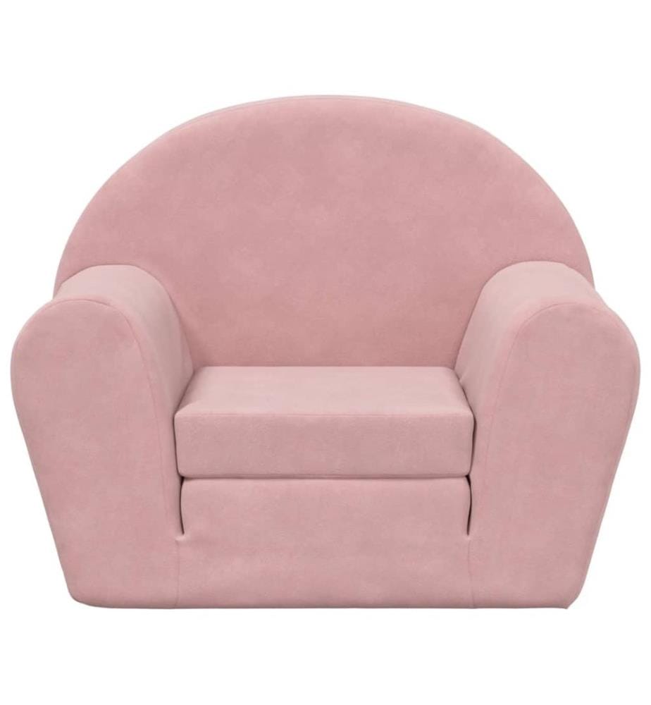 Schlafsofa für Kinder Rosa Weich Plüsch