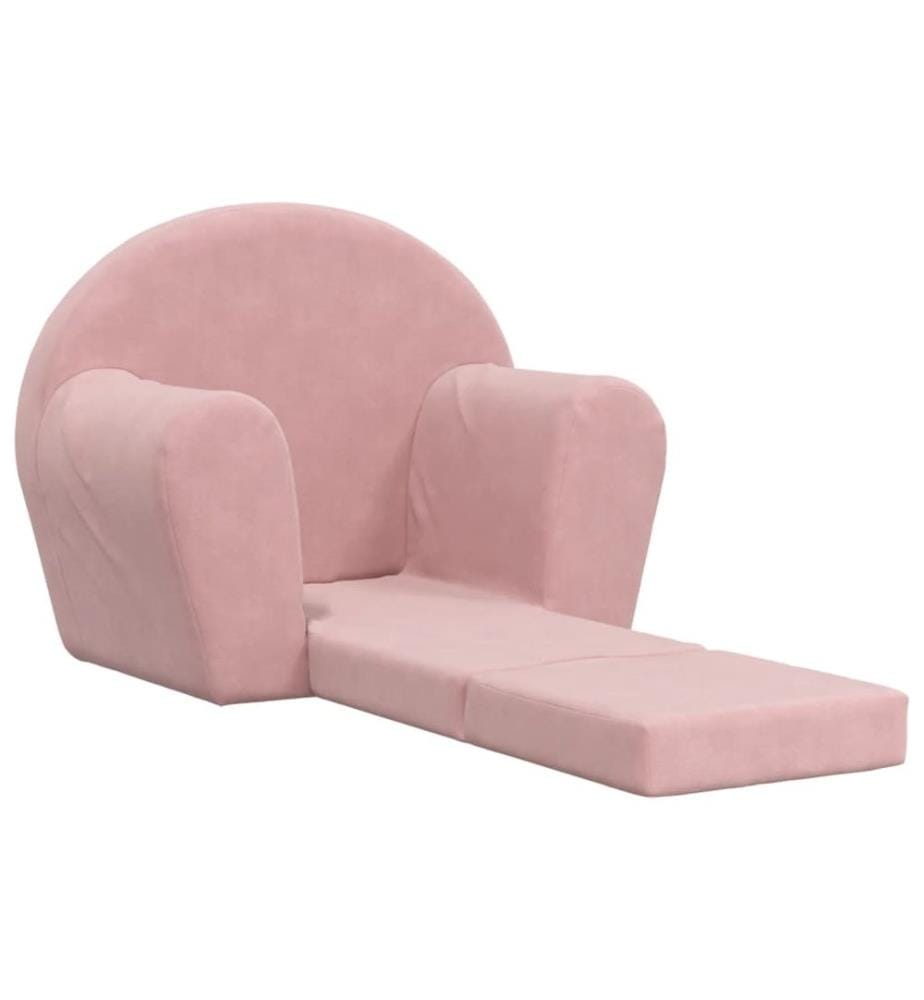 Schlafsofa für Kinder Rosa Weich Plüsch