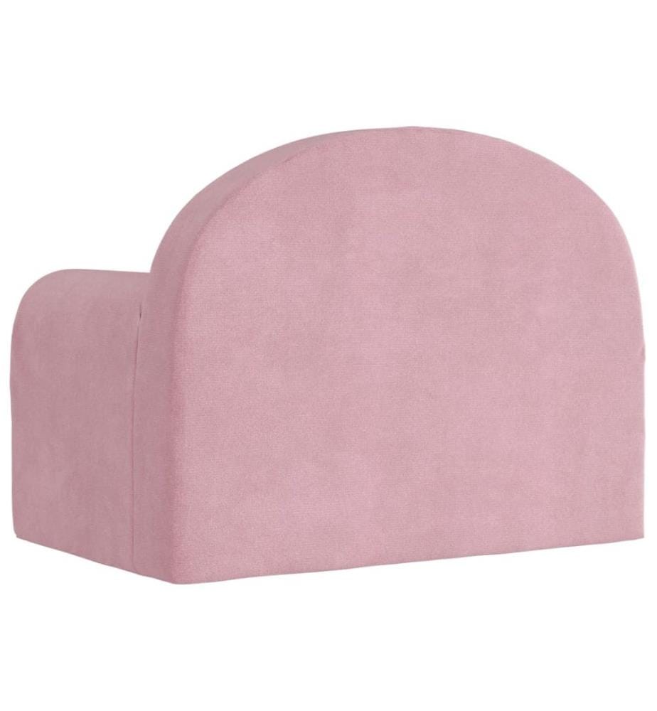 Kindersofa Rosa Weich Plüsch