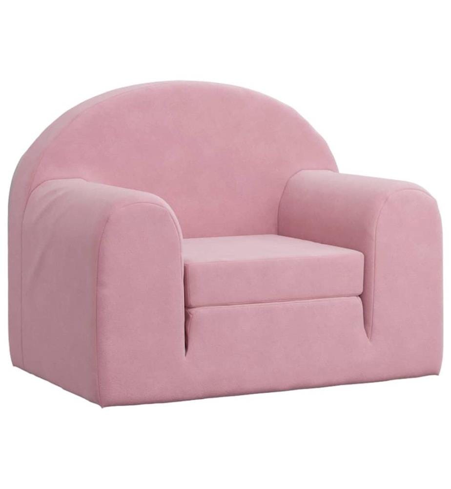 Schlafsofa für Kinder Rosa Weich Plüsch