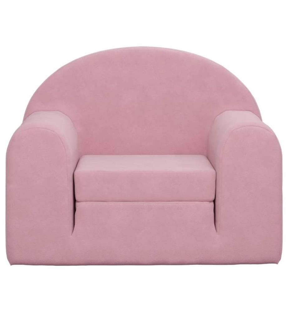 Schlafsofa für Kinder Rosa Weich Plüsch