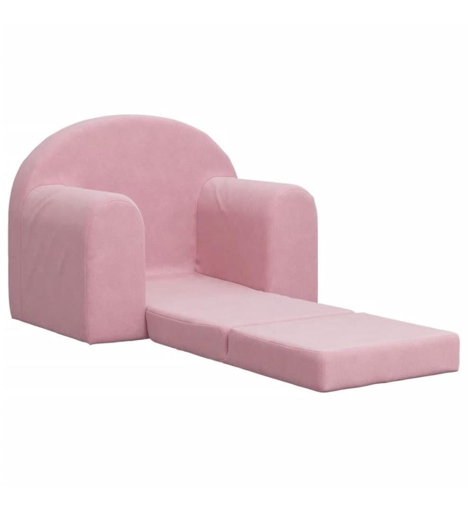 Schlafsofa für Kinder Rosa Weich Plüsch