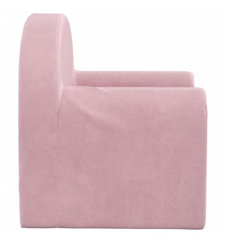 Schlafsofa für Kinder Rosa Weich Plüsch