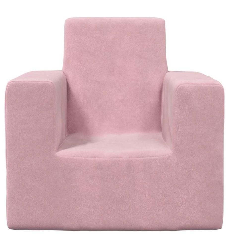 Kindersofa Rosa Weich Plüsch