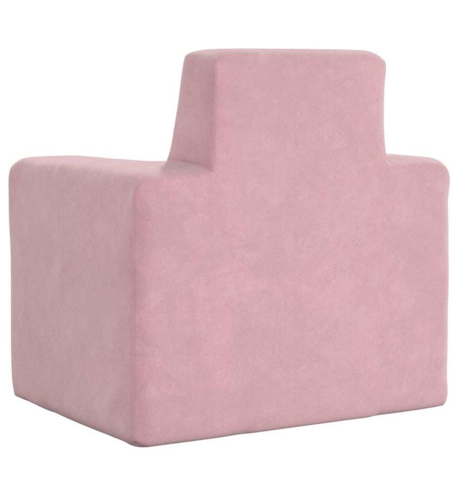 Kindersofa Rosa Weich Plüsch