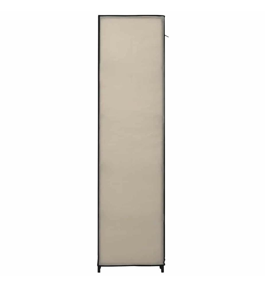 Faltschrank Creme 110x45x175 cm Stoff