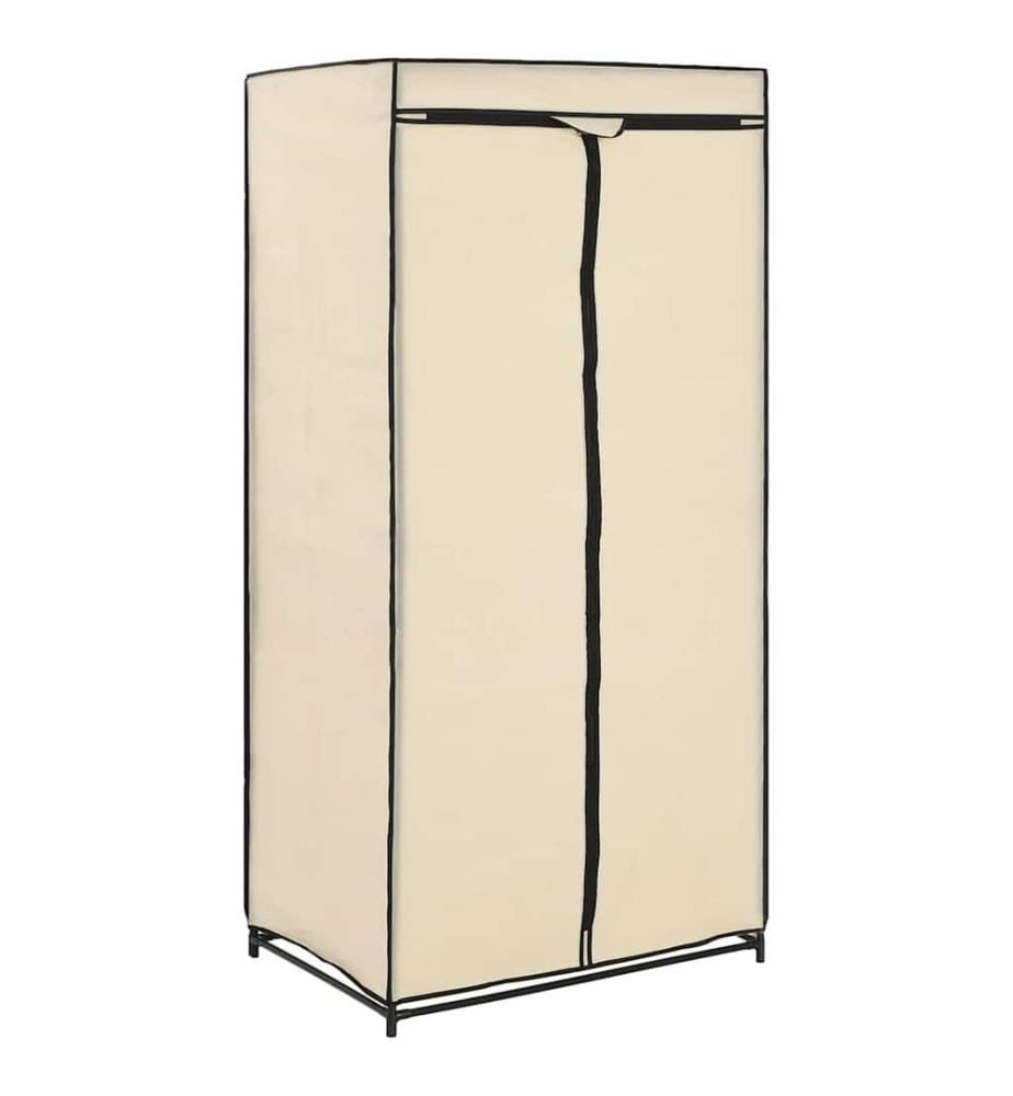 Kleiderschrank Creme 75×50×160 cm
