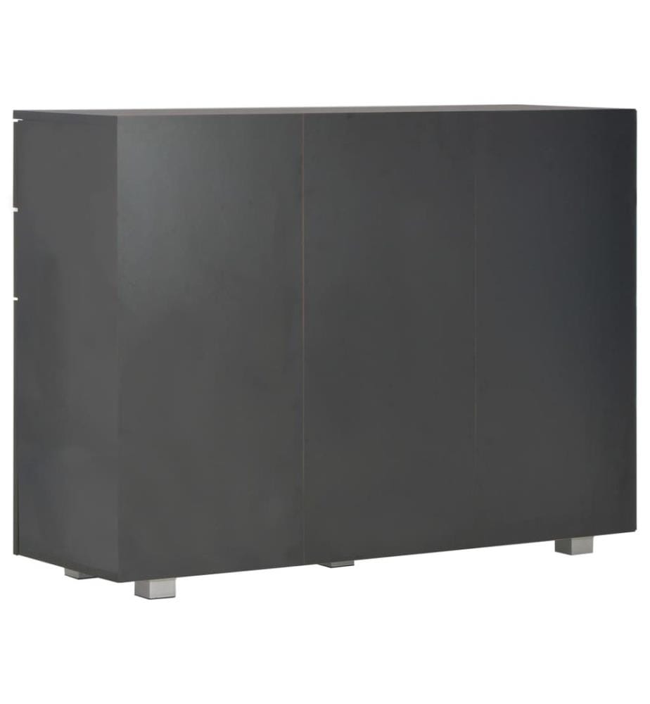 Sideboard Hochglanz-Schwarz 107x35x80,5 cm