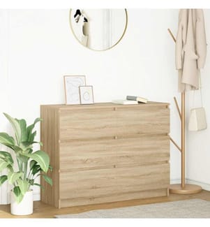 Sideboard Sonoma-Eiche 100x35x76 cm Holzwerkstoff