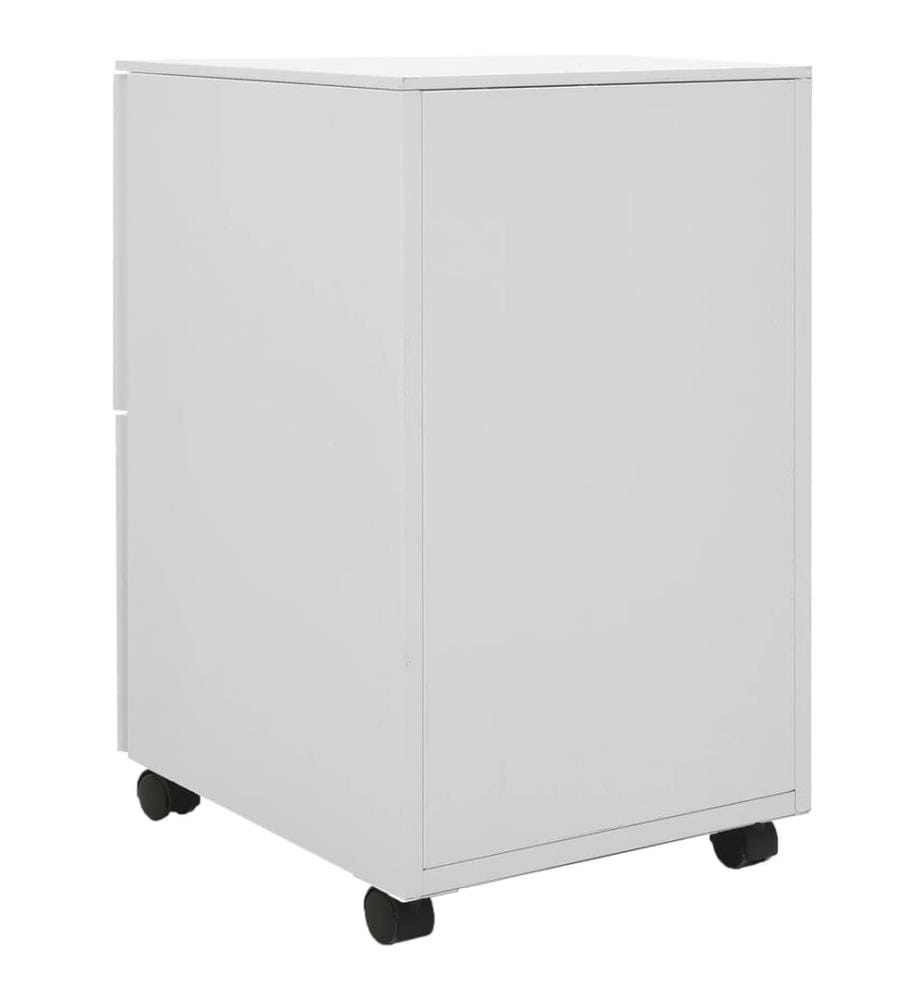 Classeur mobile Gris clair 39x45x67 cm Acier