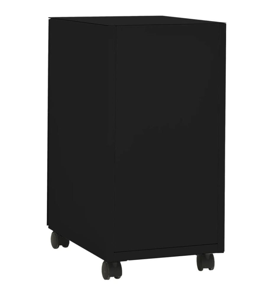 Classeur mobile Noir 30x45x59 cm Acier