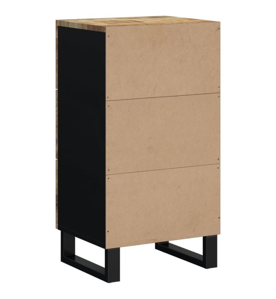 Sideboard mit 3 Schubladen 40x33,5x75 cm Massivholz Mango