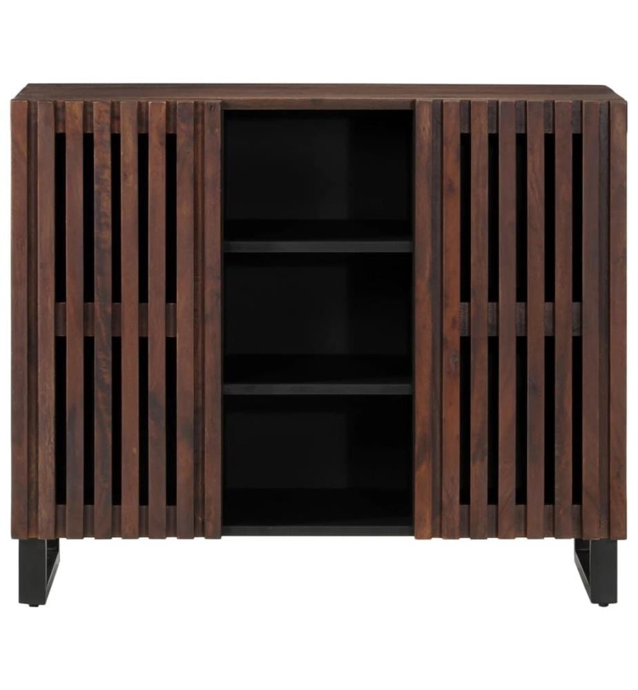 Sideboard Braun 90x34x75 cm Massivholz Mango