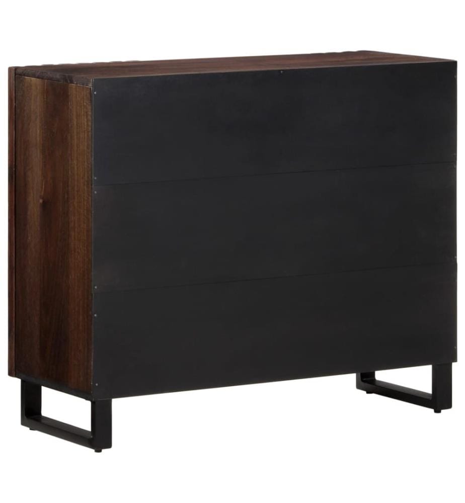 Sideboard Braun 90x34x75 cm Massivholz Mango