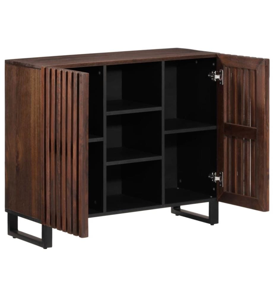 Sideboard Braun 90x34x75 cm Massivholz Mango