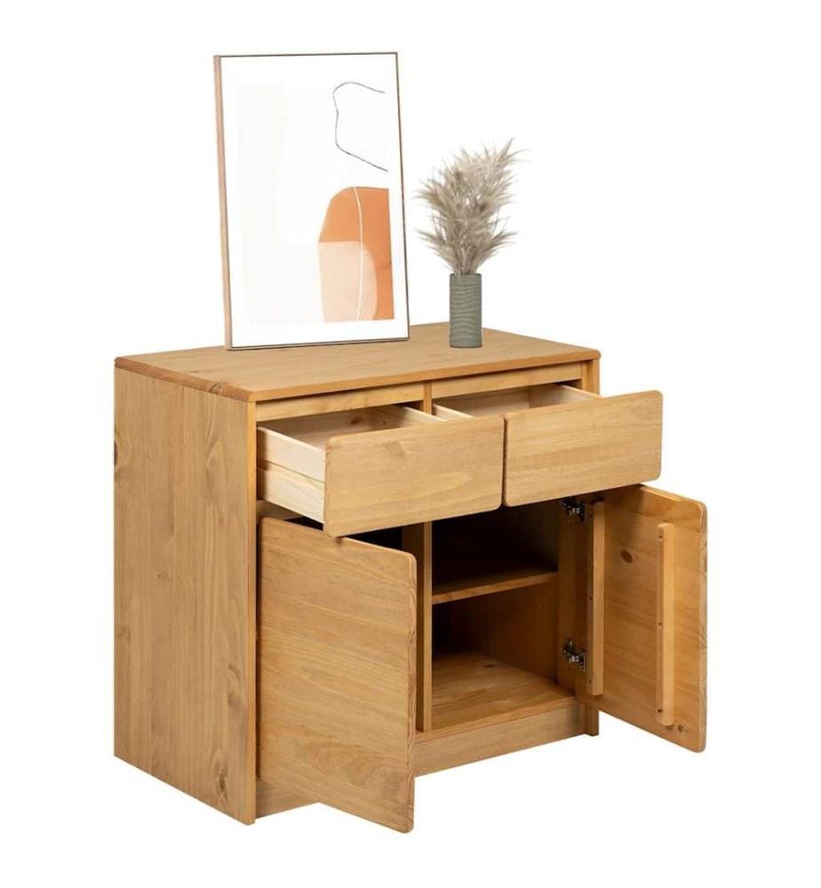 Sideboard SAUDA Eiche-Optik 80x43x75,5 cm Kiefernholz